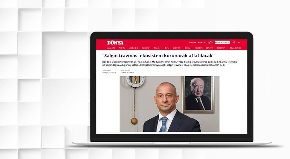 Mehmet Apak: The trauma of the outbreak will be overcome by protecting the ecosystem