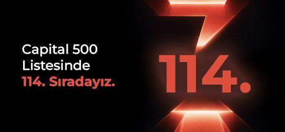 Capital 500’de 114. sırada yer aldık