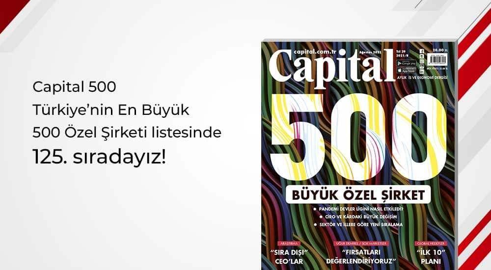 Capital500 Türkiye'de 125. Sıradayız!