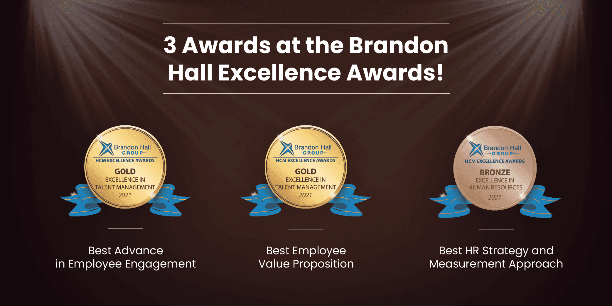 3 Awards at the Brandon Hall Excellence Awards!